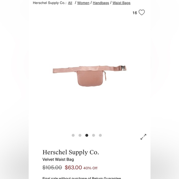 Herschel Supply co bag - Picture 2 of 9